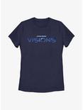 Star Wars: Visions Blue Logo Womens T-Shirt, NAVY, hi-res