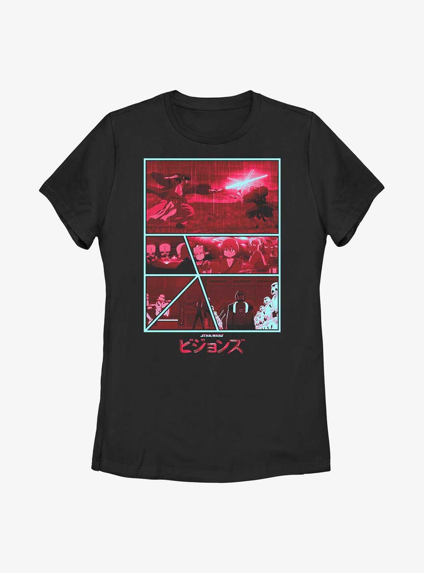 Star Wars: Visions Multi Panel Womens T-Shirt, BLACK, hi-res