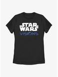 Star Wars: Visions Logo Stacked Womens T-Shirt, BLACK, hi-res
