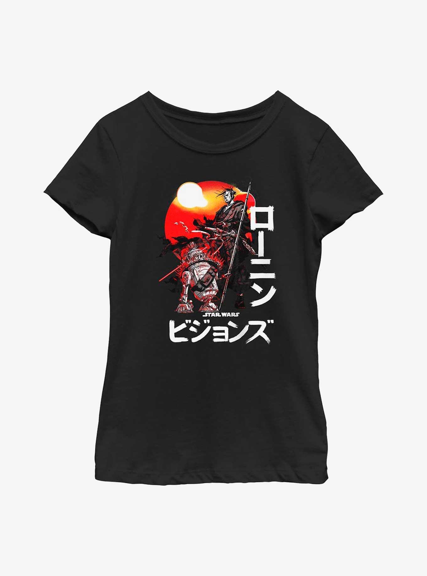 Star Wars: Visions Star Samurai Youth Girls T-Shirt, BLACK, hi-res