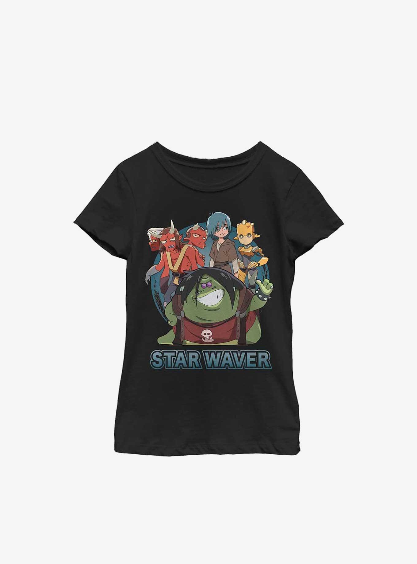 Star Wars: Visions Tatooine Rhapsody Youth Girls T-Shirt, BLACK, hi-res