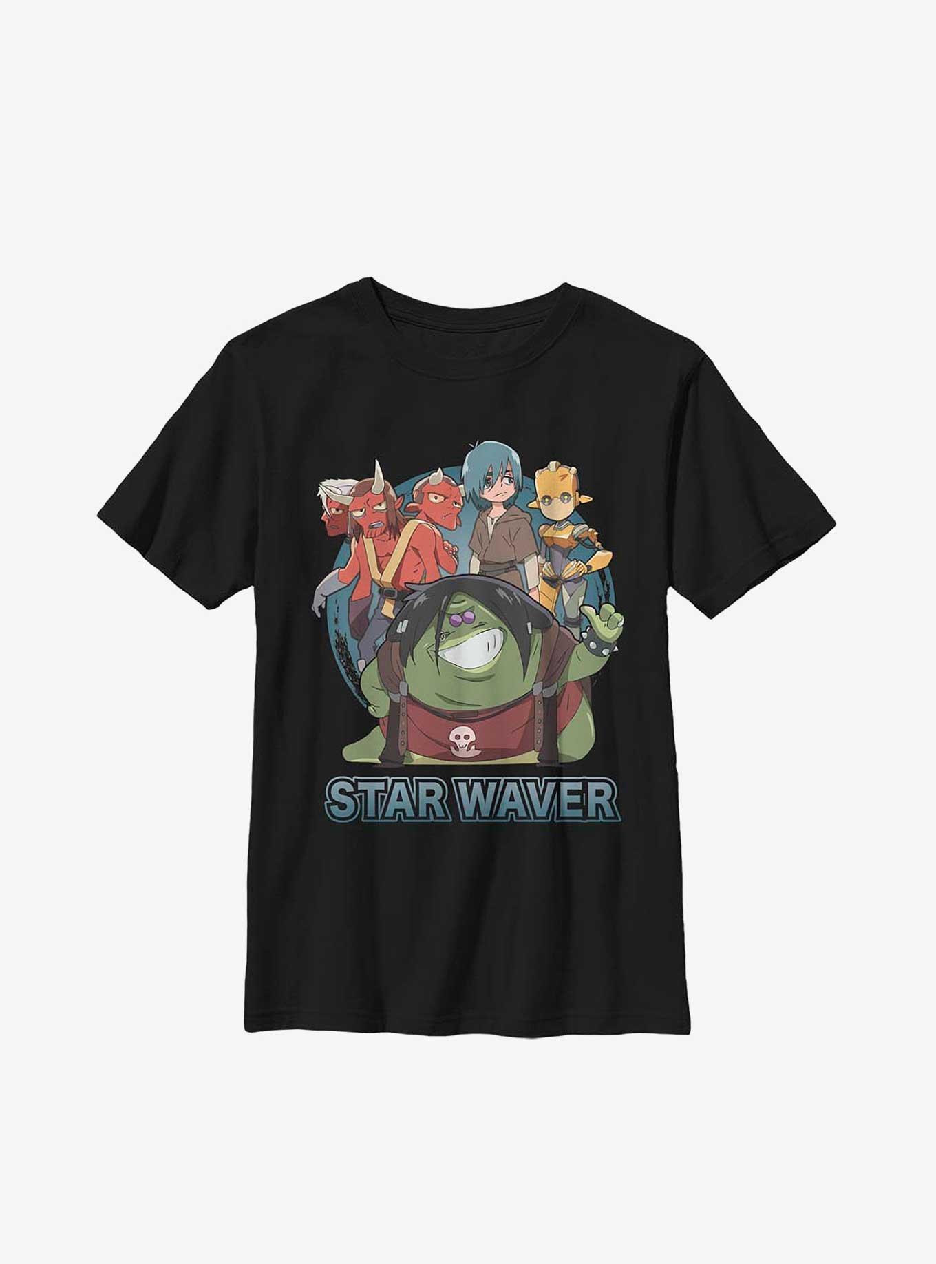 Star Wars: Visions Tatooine Rhapsody Youth T-Shirt, BLACK, hi-res