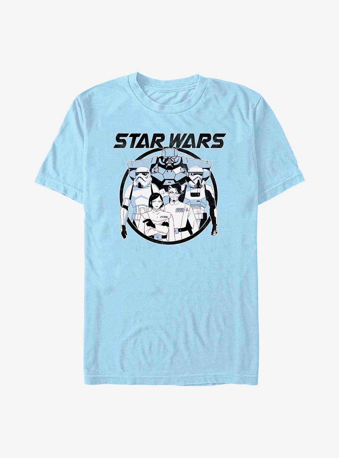 Star Wars: Visions Dark Side Anime T-Shirt, LT BLUE, hi-res