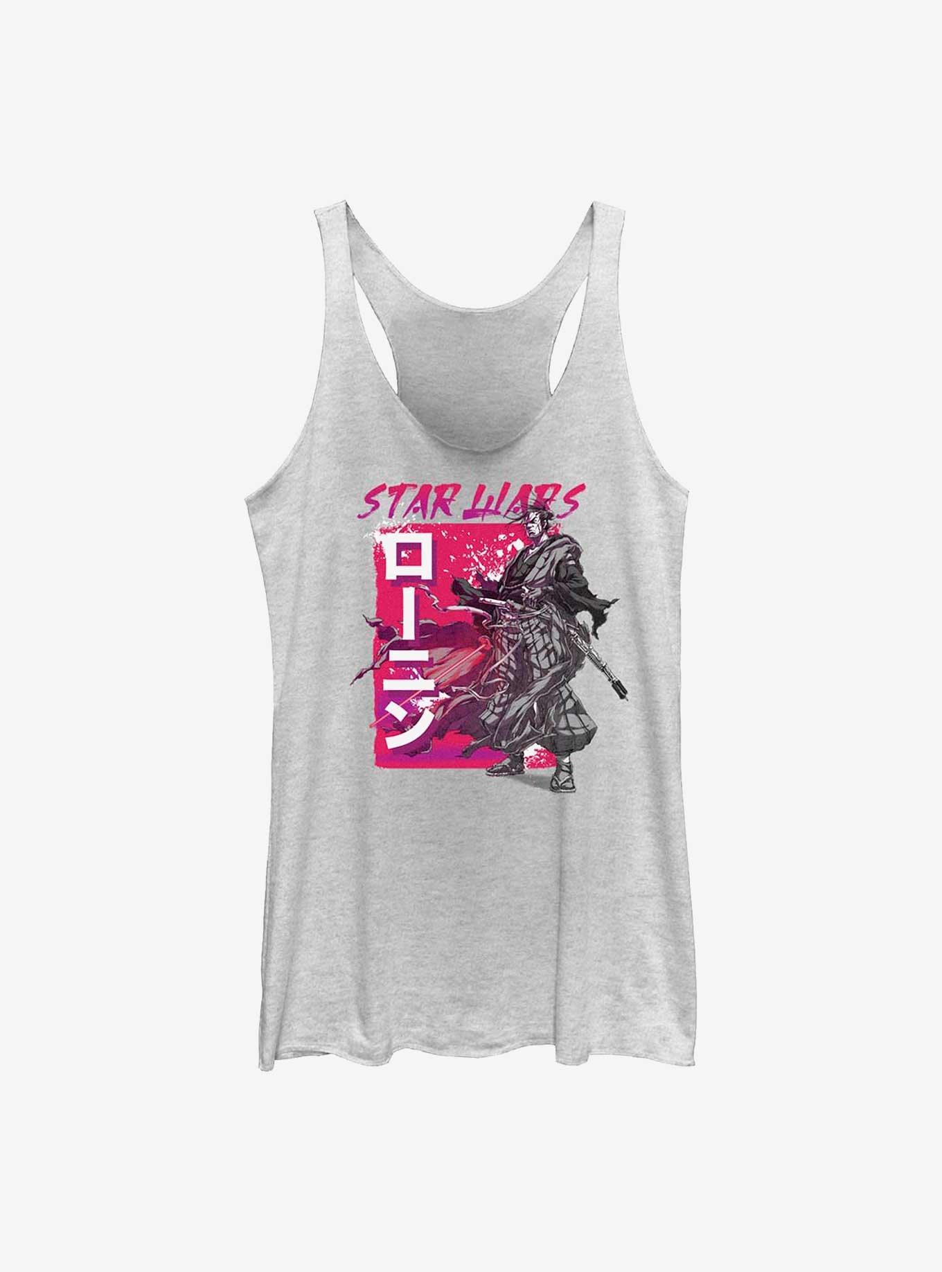 Star Wars: Visions Samurai Womens Tank Top, WHITE HTR, hi-res