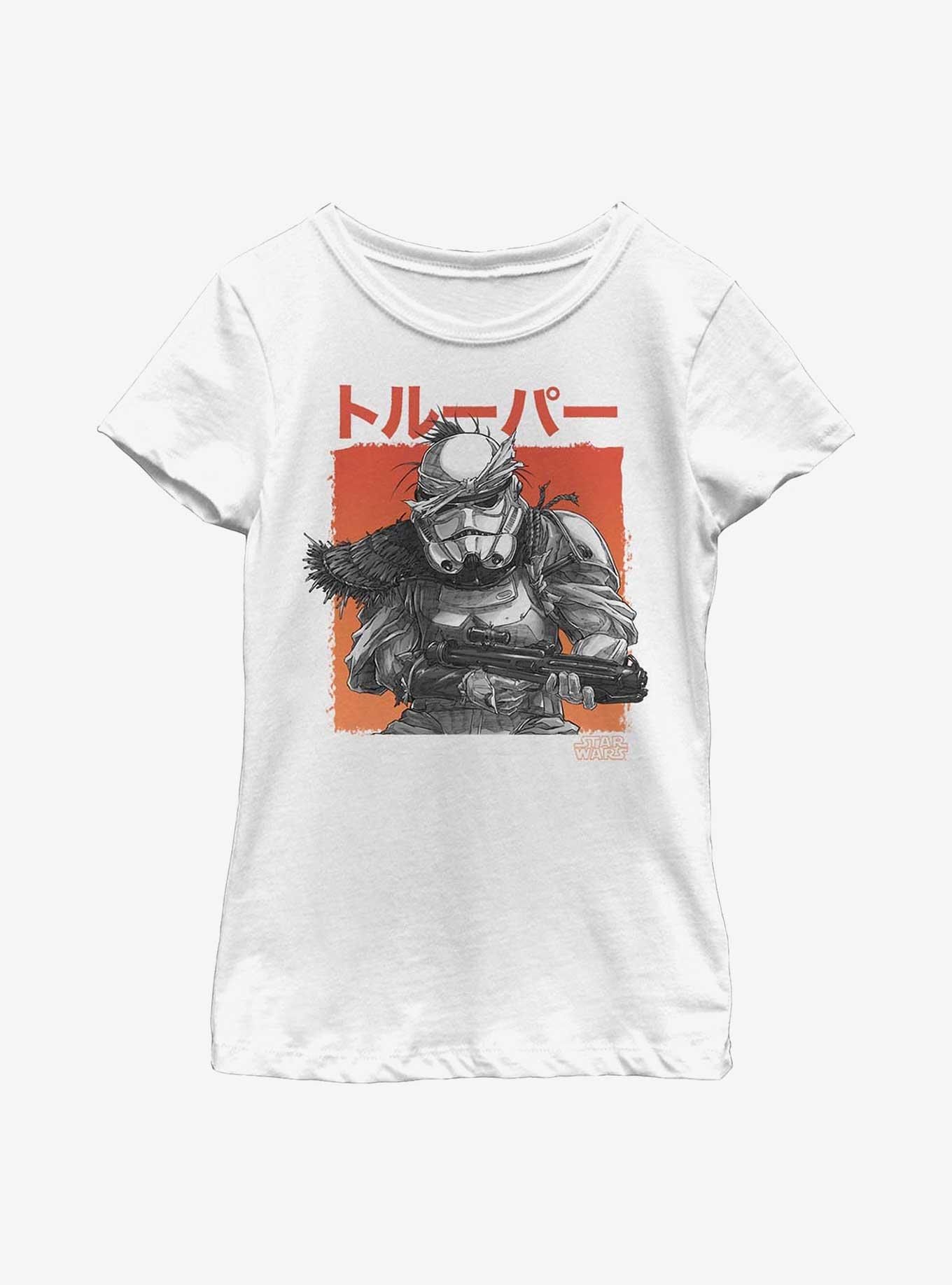 Star Wars: Visions Trooper Youth Girls T-Shirt, WHITE, hi-res