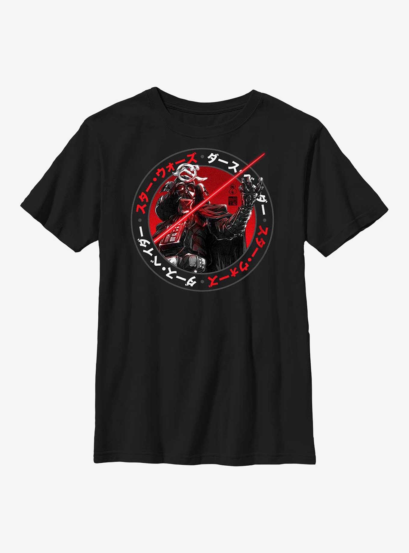 Star Wars: Visions Samurai Vader Youth T-Shirt, BLACK, hi-res
