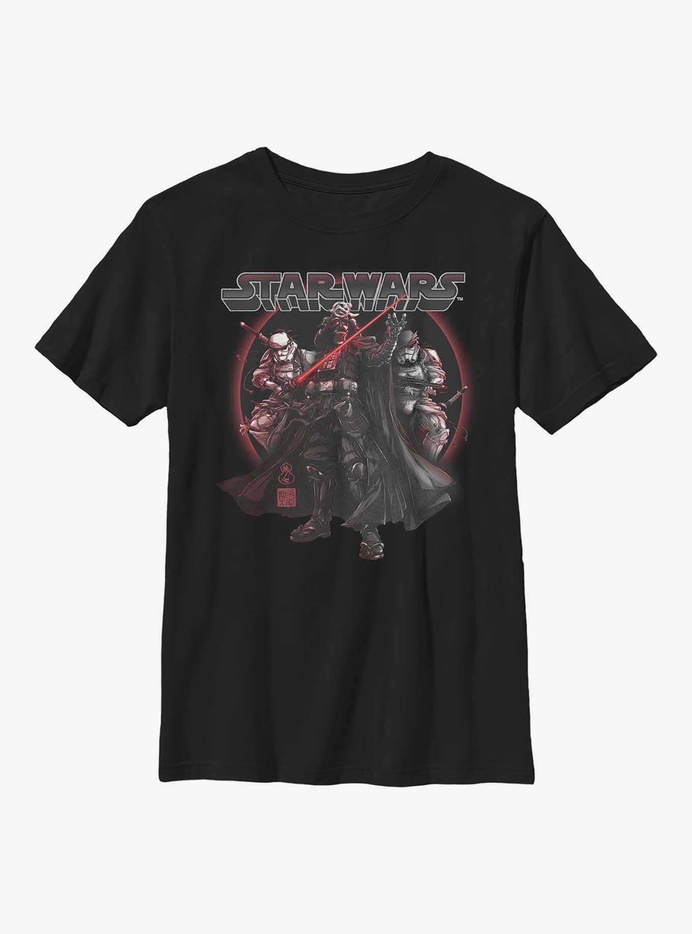 Star Wars: Visions Vader Youth T-Shirt, BLACK, hi-res