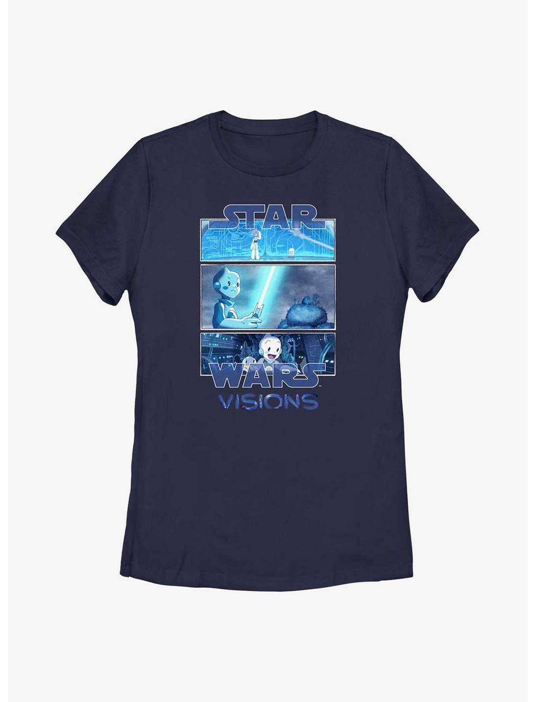 Star Wars: Visions Tri Panel Womens T-Shirt, NAVY, hi-res