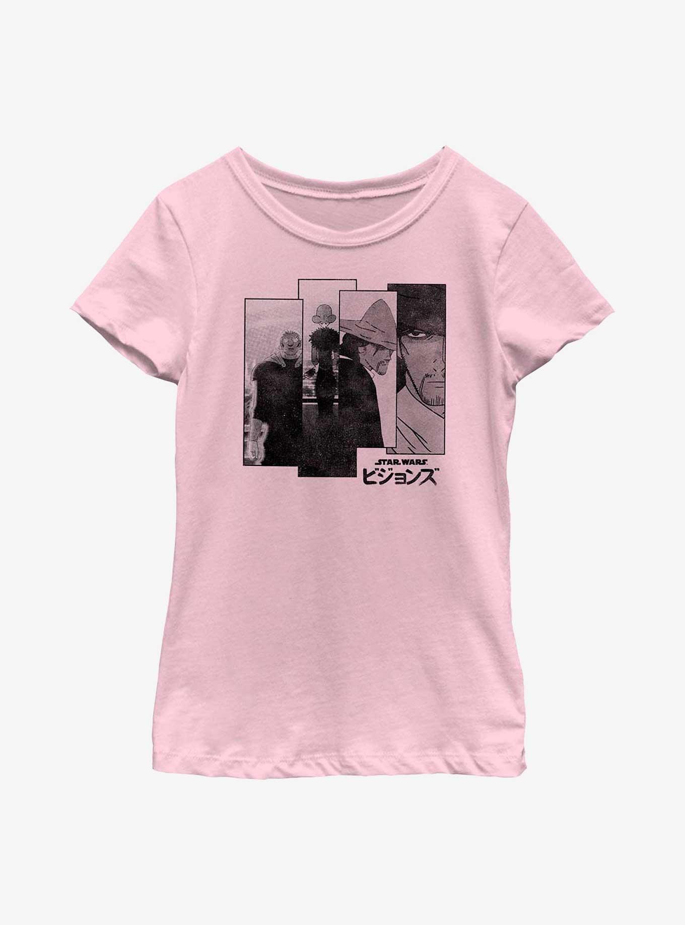 Star Wars: Visions Akakiri Panels Youth Girls T-Shirt, PINK, hi-res