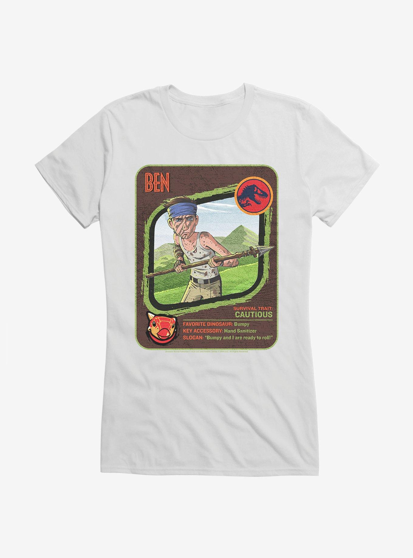 Jurassic World: Camp Cretaceous Ben Traits Girls T-Shirt, WHITE, hi-res