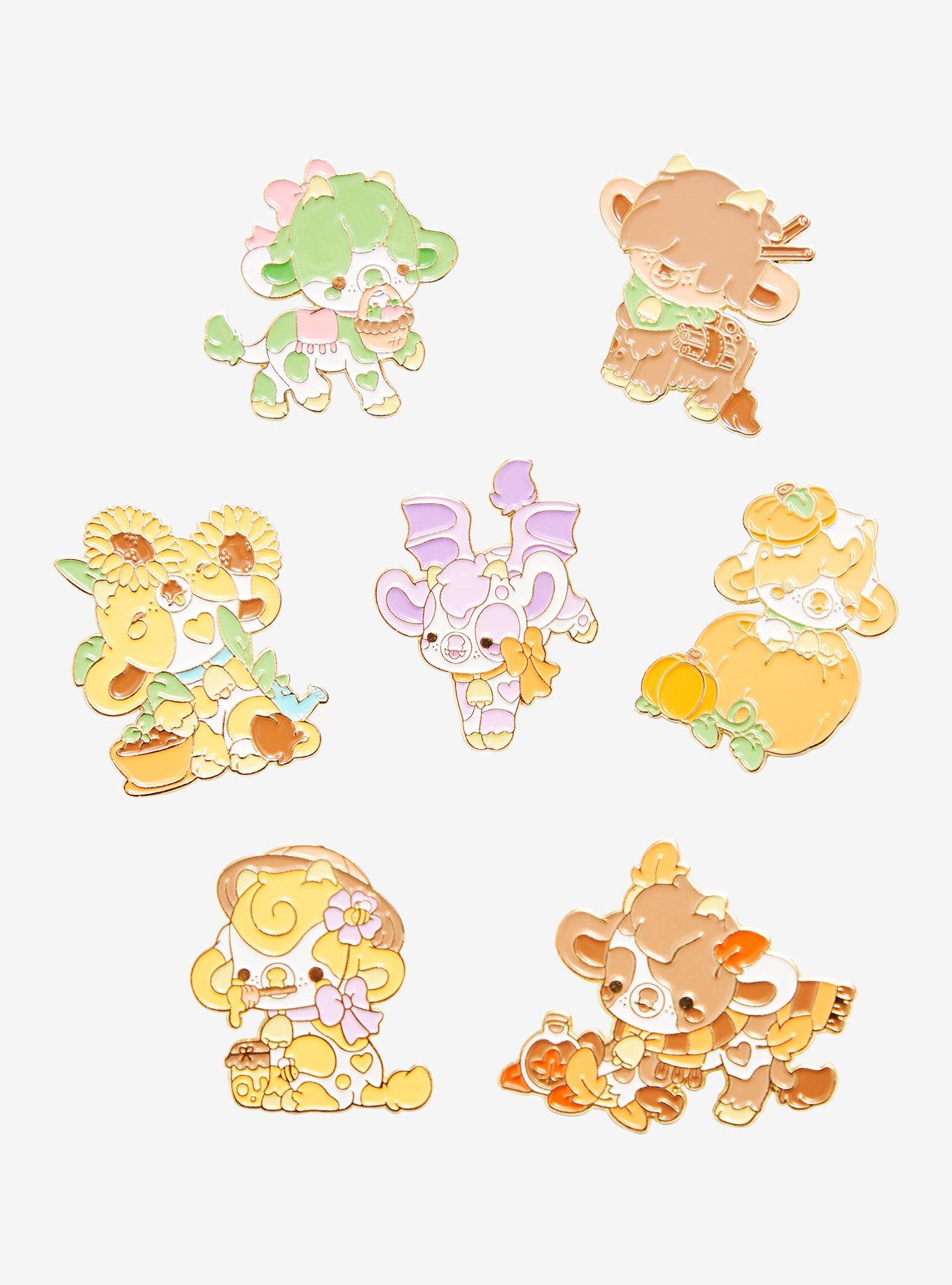 Harvest Cows Blind Box Enamel Pin By Bright Bat Design, , hi-res