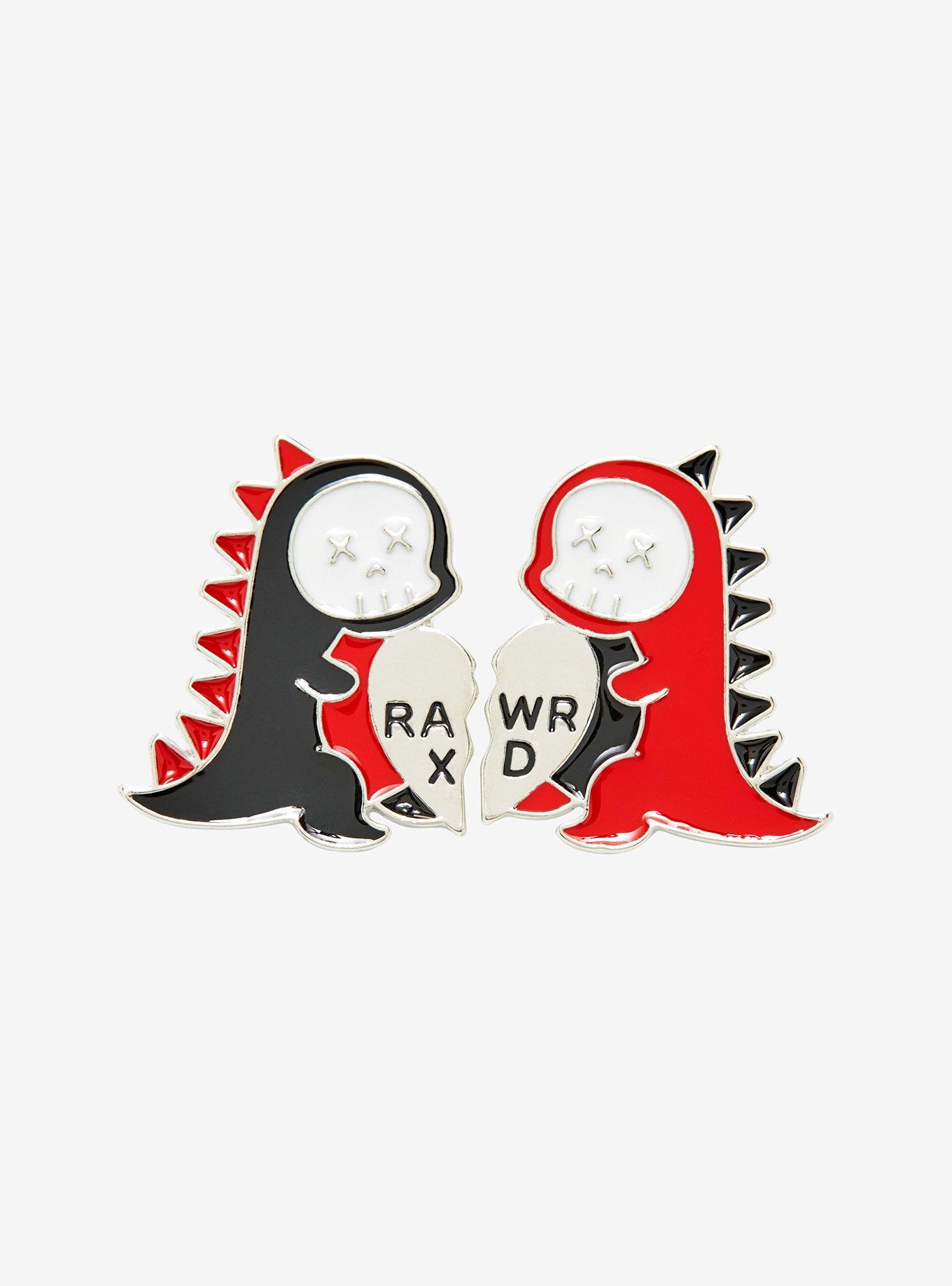 Dinosaur Best Friend Enamel Pin Set, , hi-res