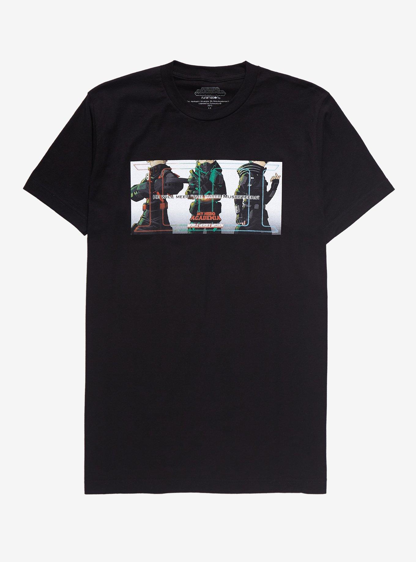 My Hero Academia: World Heroes Mission Movie Trio T-Shirt, CHARCOAL, hi-res