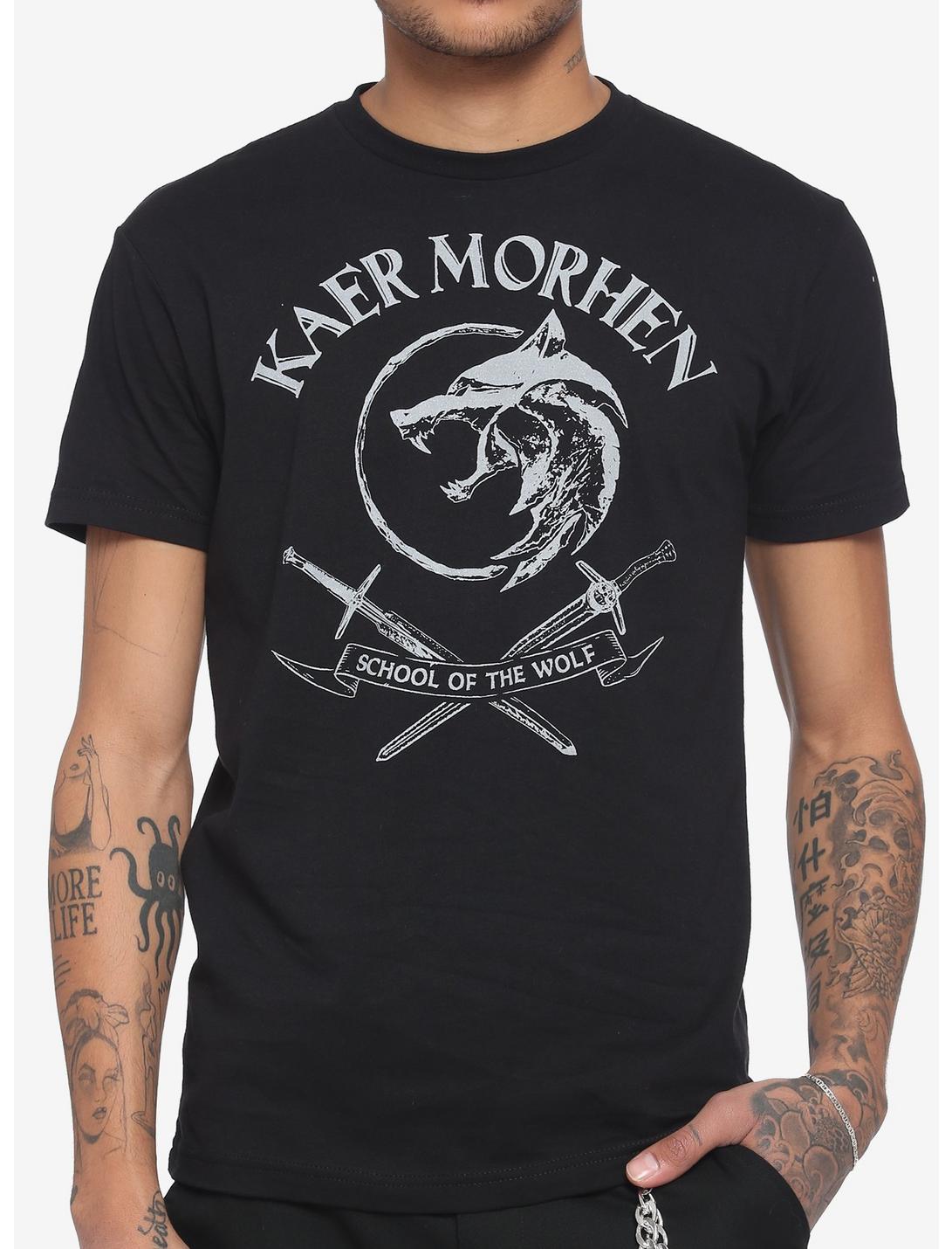 The Witcher Kaer Morhen School Of The Wolf T-Shirt, BLACK, hi-res