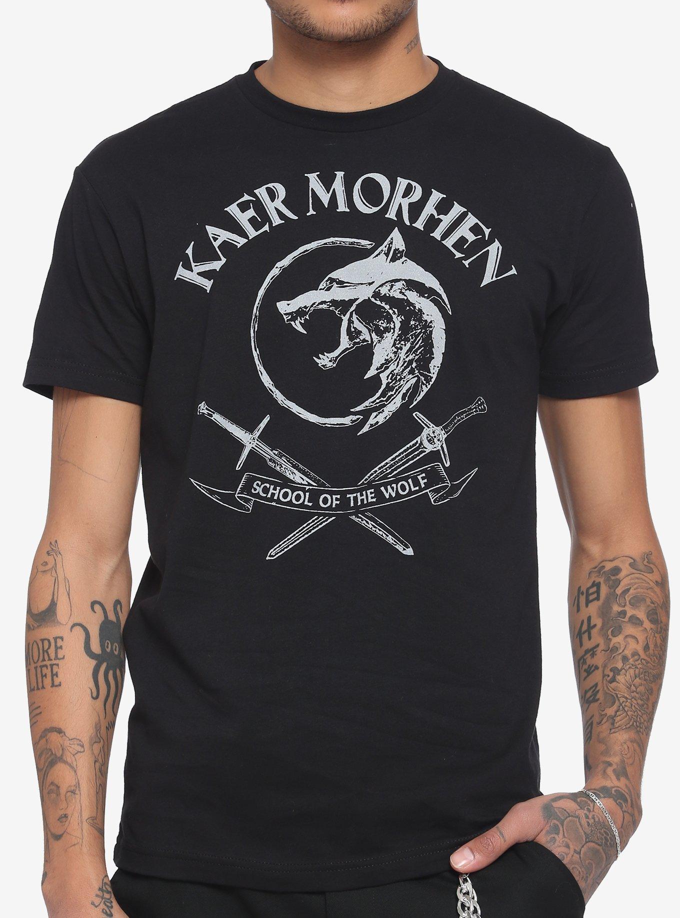The Witcher Kaer Morhen School Of The Wolf T-Shirt, BLACK, hi-res