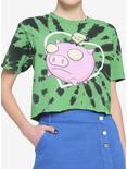 Invader Zim GIR Pig Tie-Dye Girls Crop T-Shirt, MULTI, hi-res