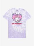 My Melody & Kuromi Pastel Tie-Dye Boyfriend Fit Girls T-Shirt, MULTI, hi-res