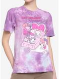 My Melody & Kuromi Black Slumber Party Pastel Boyfriend Fit Girls T-Shirt, MULTI, hi-res