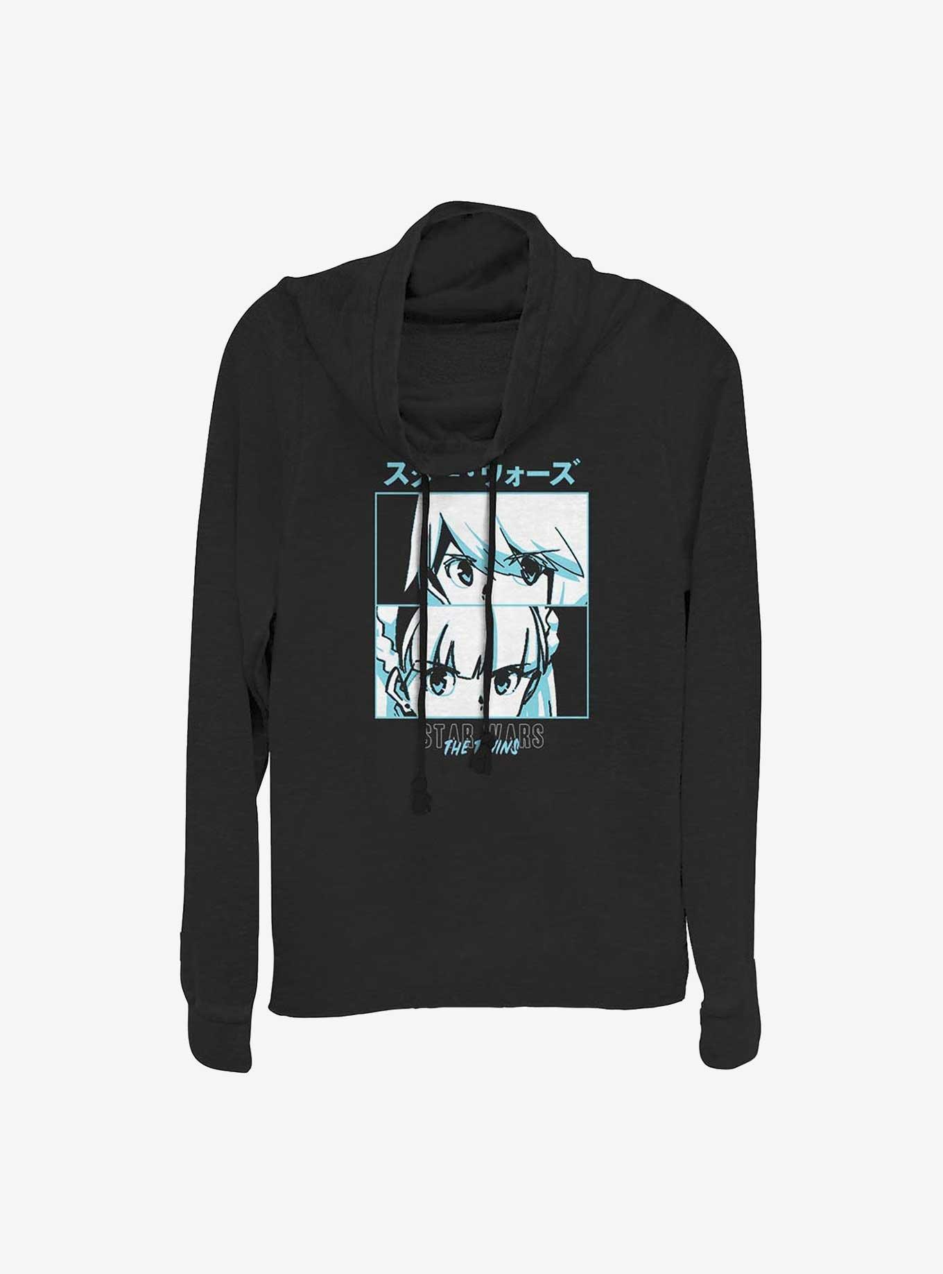 Star Wars: Visions The Twins Face-Off Cowlneck Long-Sleeve Girls Top, , hi-res