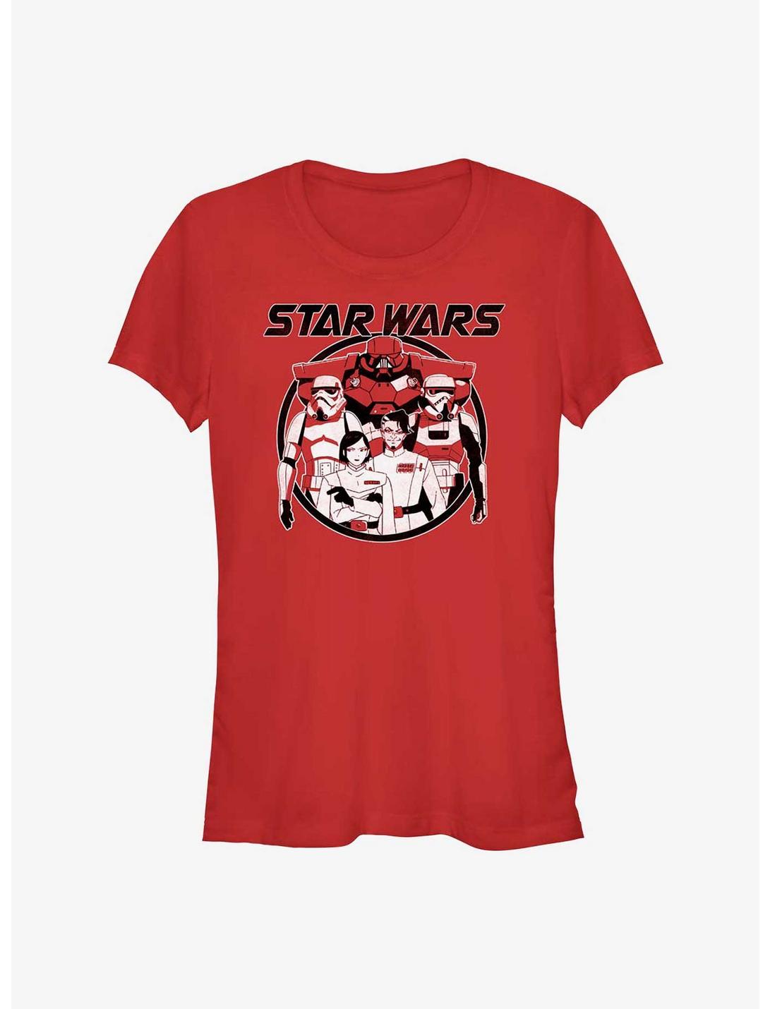 Star Wars: Visions The Dark Side Army Anime Girls T-Shirt, RED, hi-res