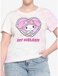 My Melody & Kuromi Pastel Tie-Dye Girls T-Shirt Plus Size, MULTI, hi-res