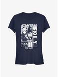 Star Wars: Visions The Twins Poster Girls T-Shirt, NAVY, hi-res