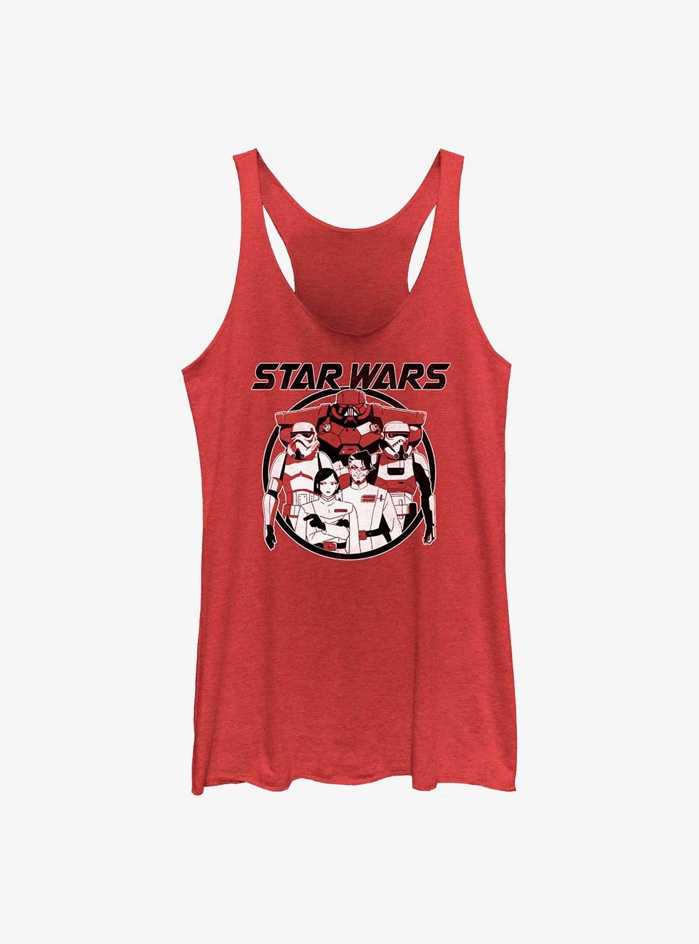 Star Wars: Visions The Dark Side Army Anime Girls Tank, RED HTR, hi-res
