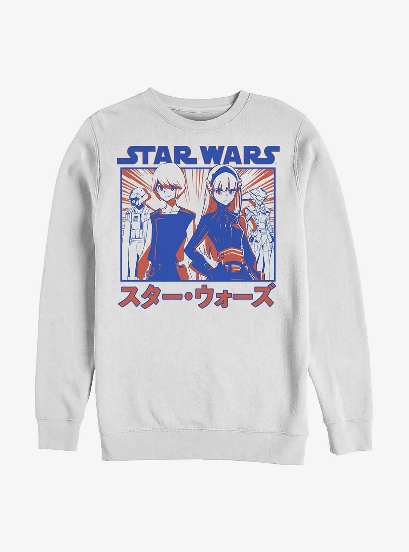 Star Wars: Visions The Twins Anime Crew Sweatshirt, , hi-res