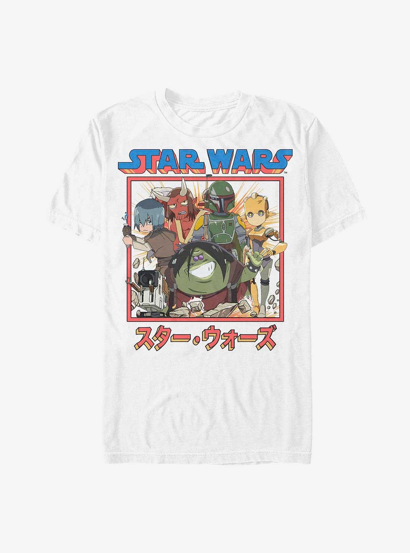 Star Wars: Visions Anime Group T-Shirt, WHITE, hi-res