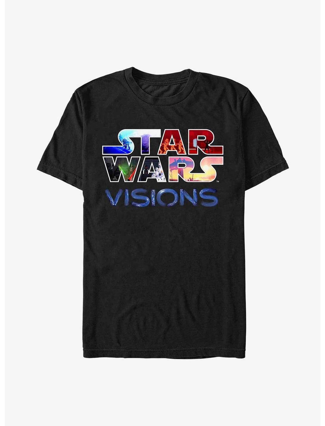 Star Wars: Visions Franchised Logo T-Shirt, BLACK, hi-res