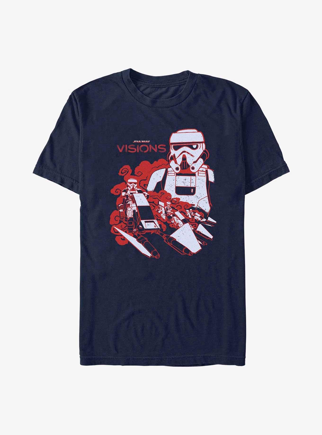 Star Wars: Visions Stormtrooper Speeder Bike T-Shirt, NAVY, hi-res