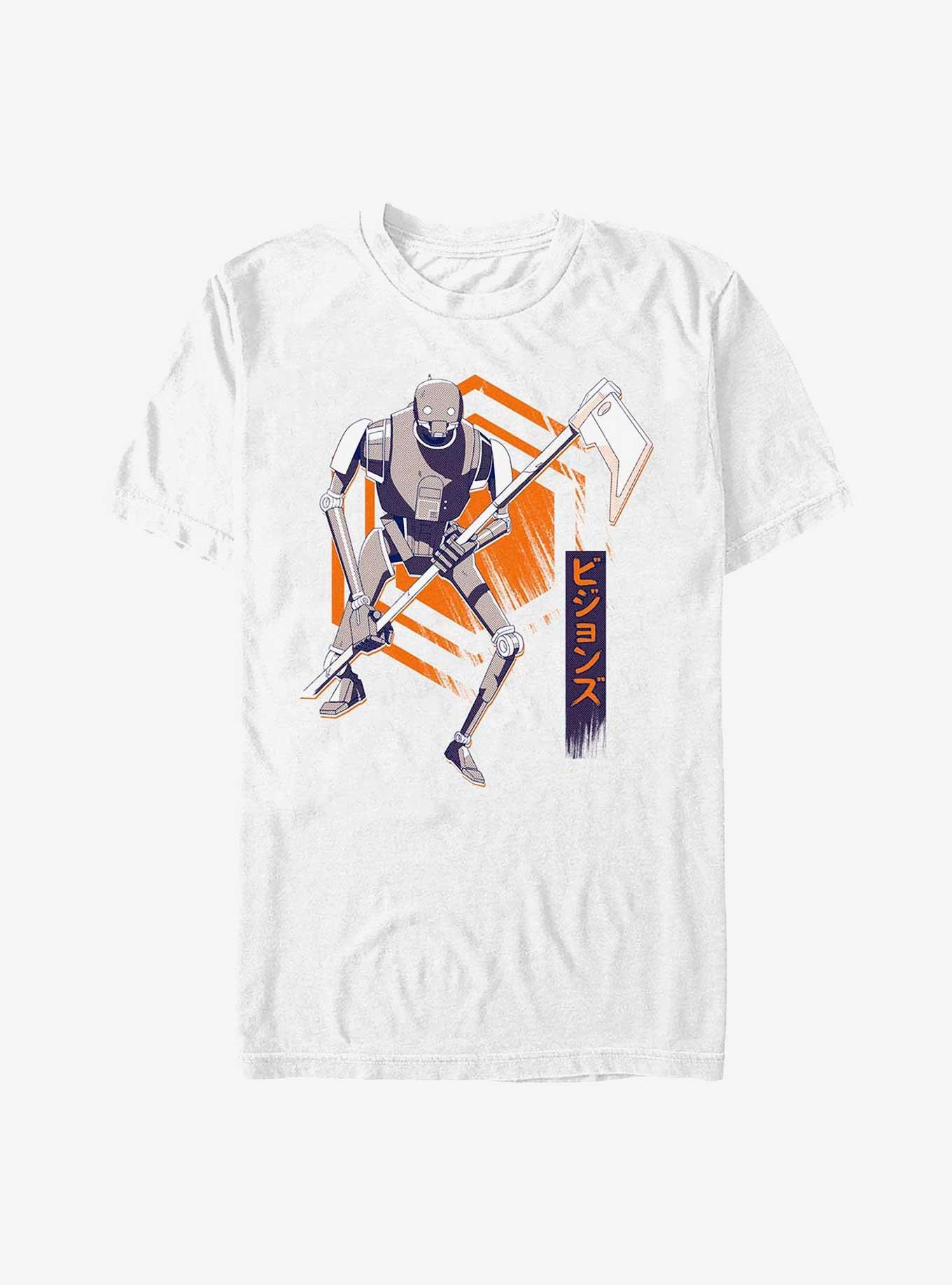 Star Wars: Visions Scythe Droid T-Shirt, WHITE, hi-res