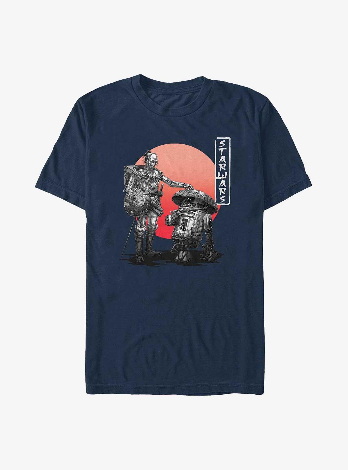 Star Wars: Visions R2-D2 & C-3P0 Travelers T-Shirt, NAVY, hi-res