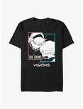 Star Wars: Visions The Twins Face Panel T-Shirt, BLACK, hi-res