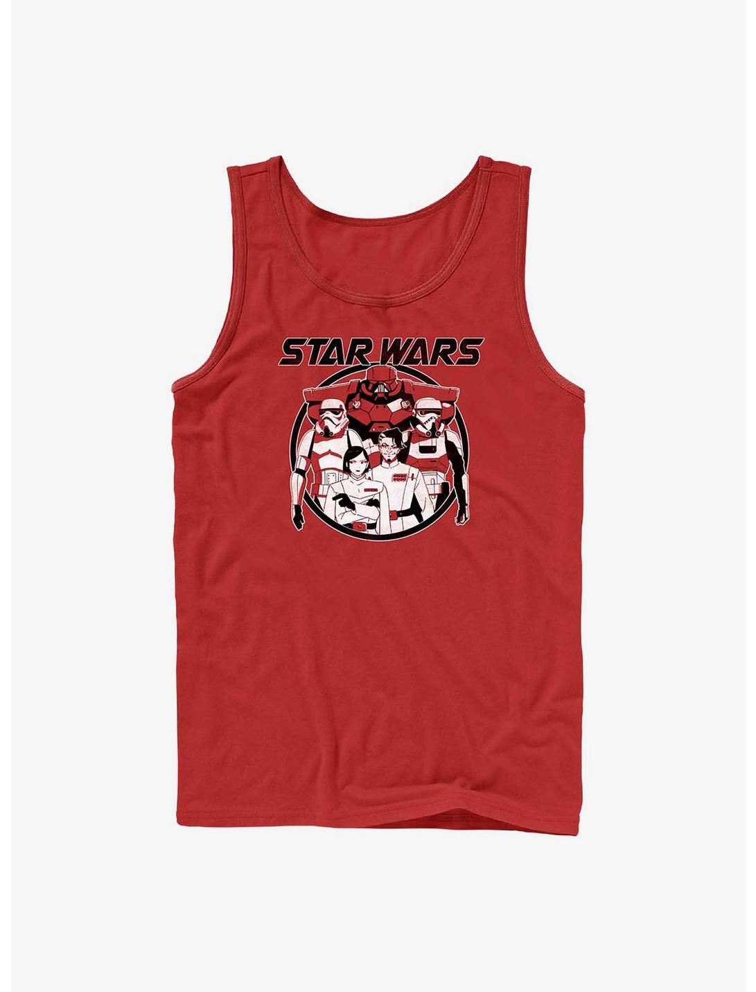 Star Wars: Visions The Dark Side Army Anime Tank Top, RED, hi-res