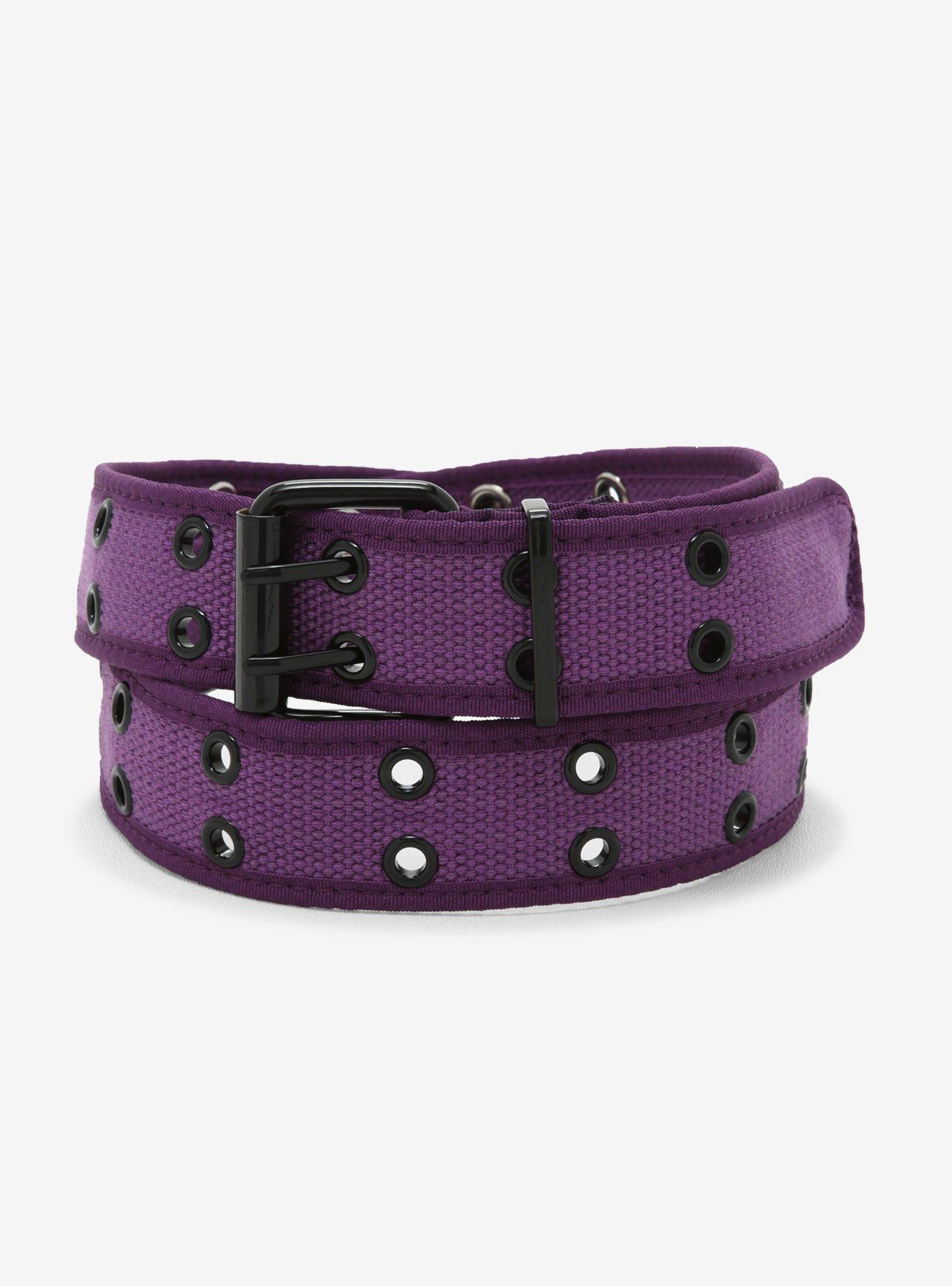 Purple Grommet Belt Hot Topic
