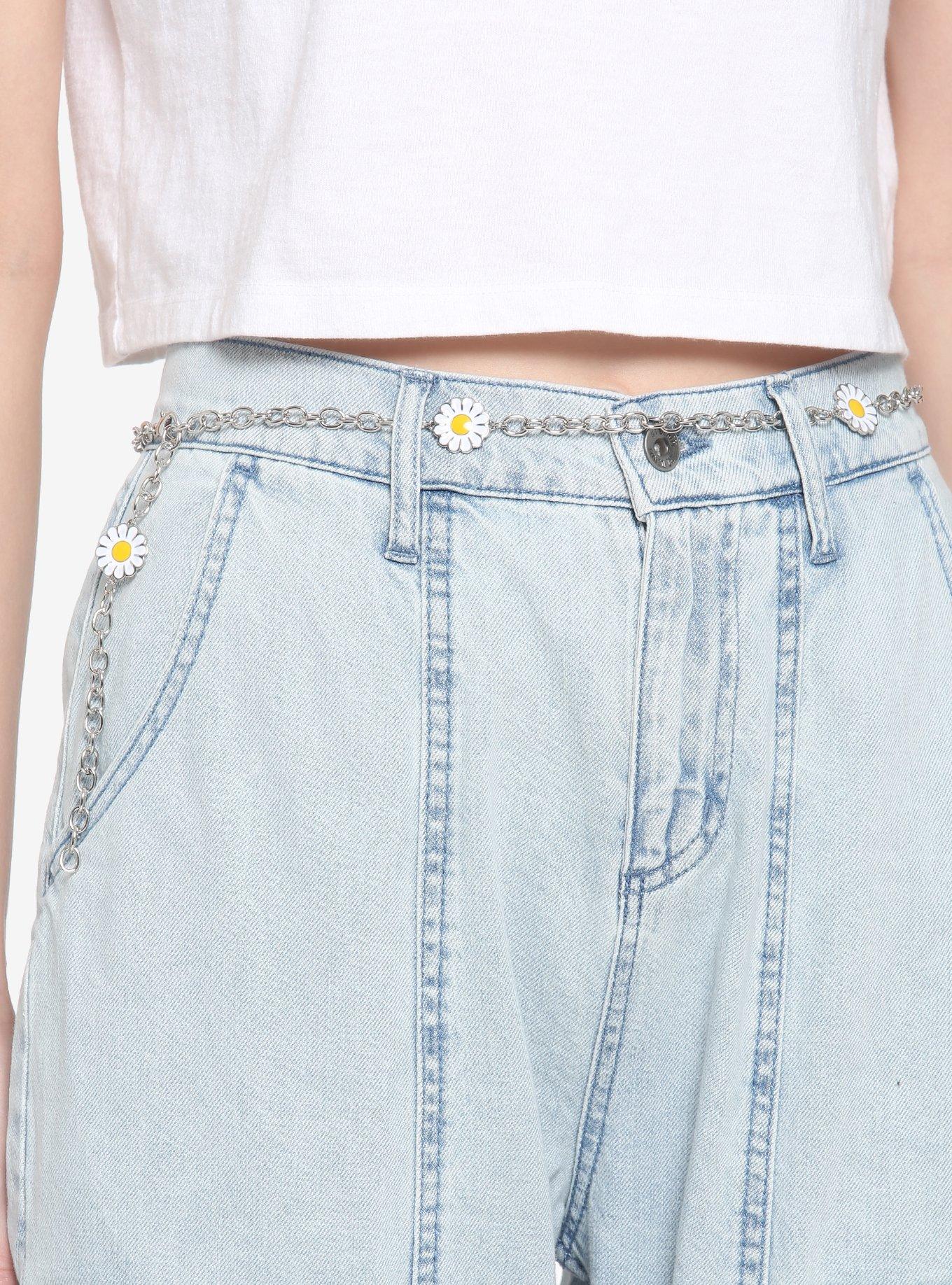 Daisy Chain Belt, SILVER, hi-res
