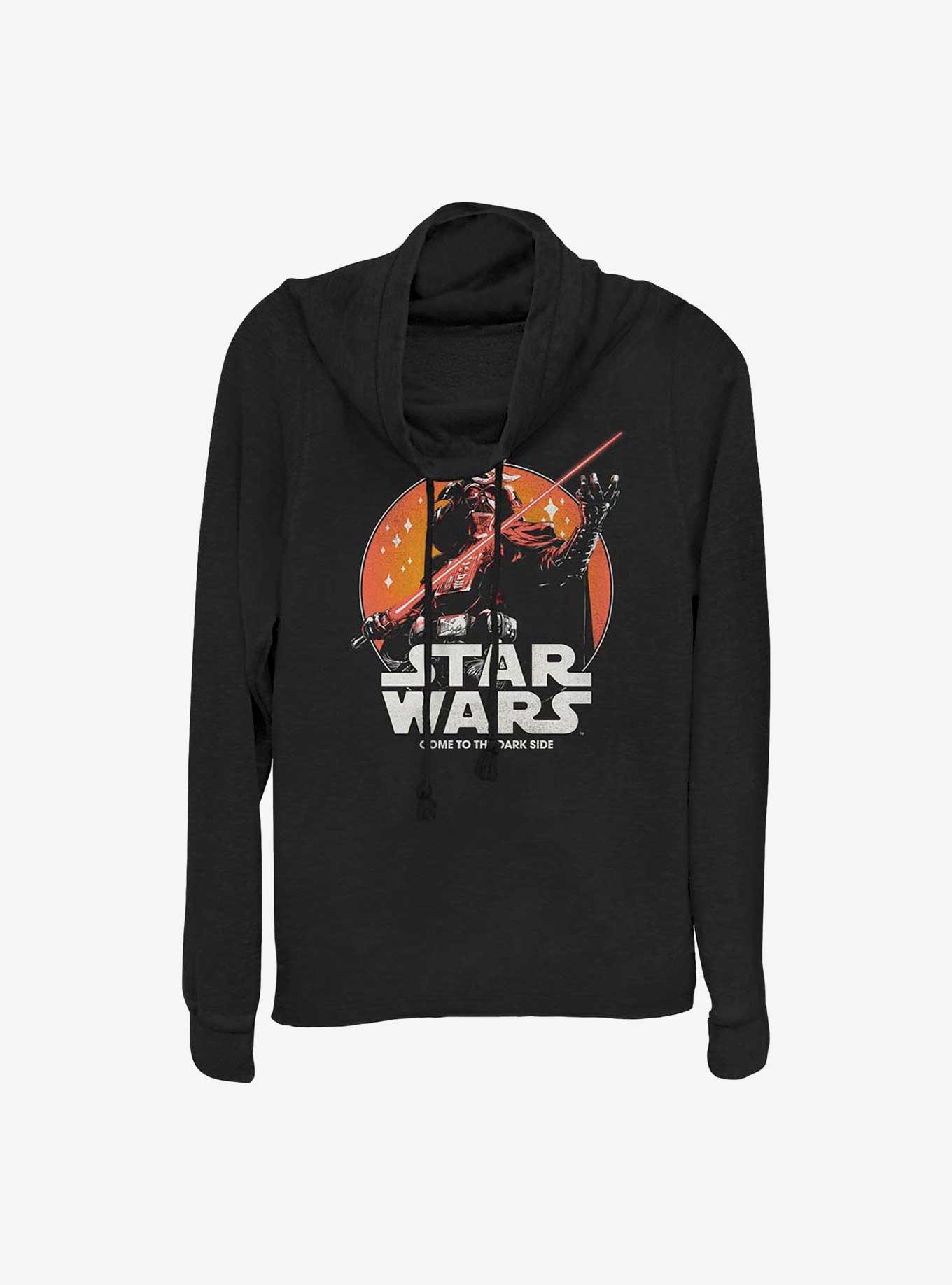 Star Wars: Visions Close-Up Darth Vader Cowlneck Long-Sleeve Girls Top, , hi-res