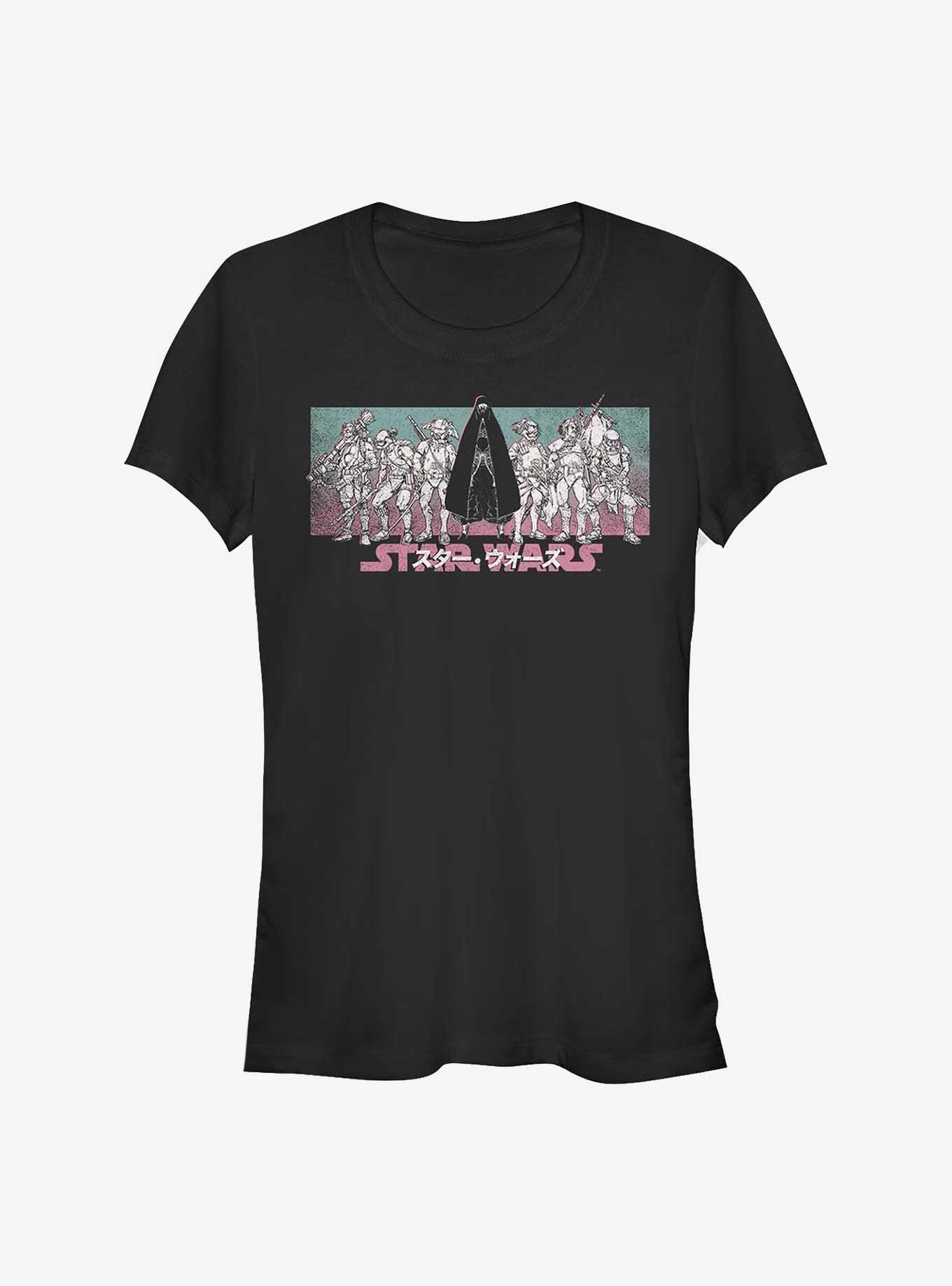 Star Wars: Visions Group Lineup Girls T-Shirt, BLACK, hi-res