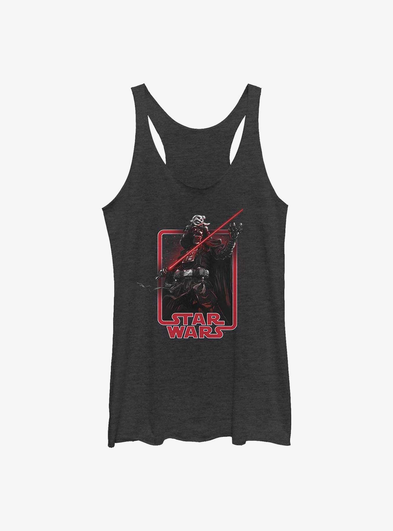 Star Wars: Visions Framed Darth Vader Girls Tank, BLK HTR, hi-res