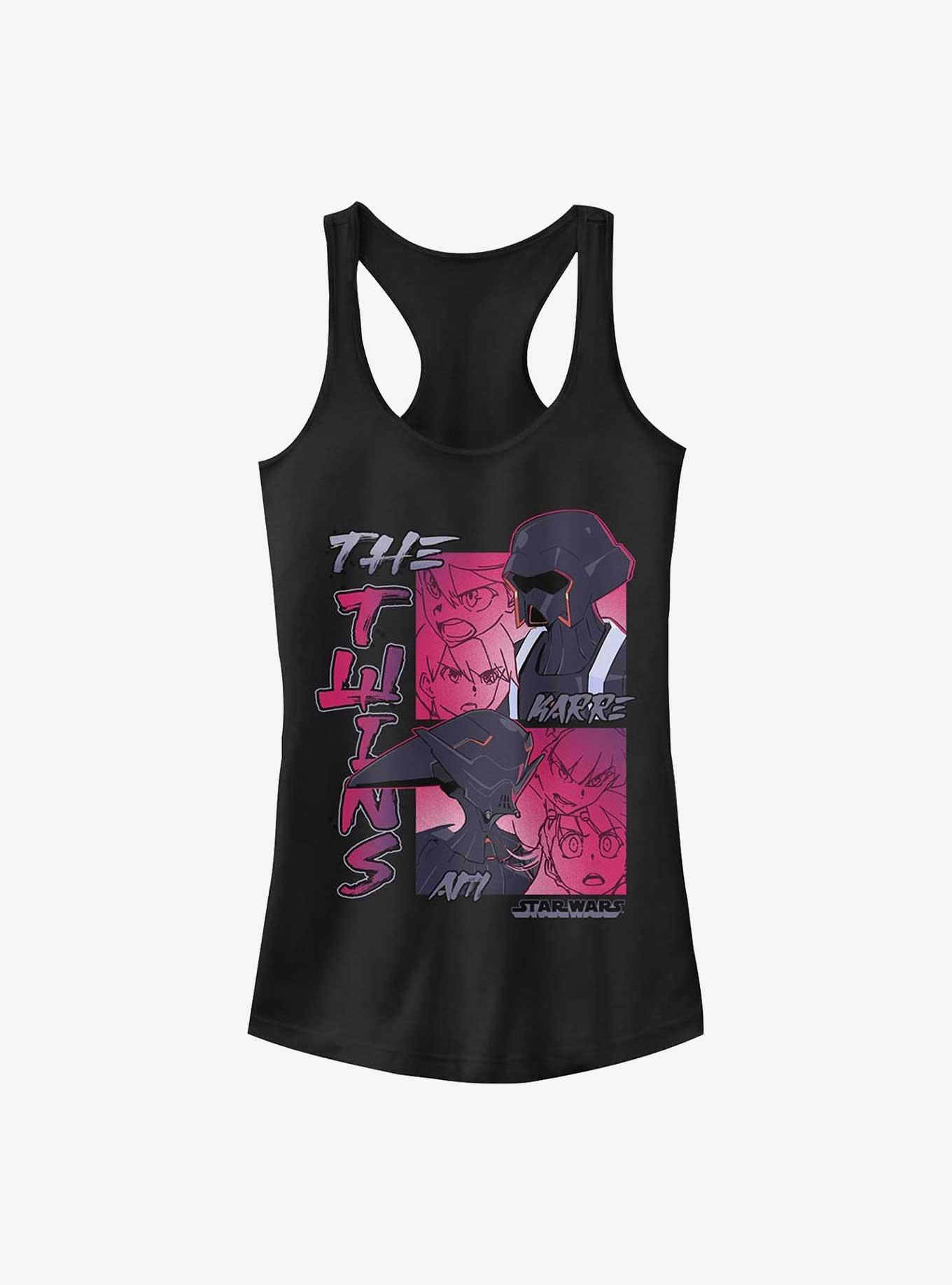 Star Wars: Visions The Twins Girls Tank, BLACK, hi-res