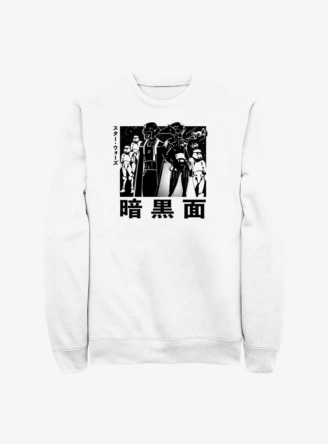 Star Wars: Visions Dark Side Anime Crew Sweatshirt, WHITE, hi-res