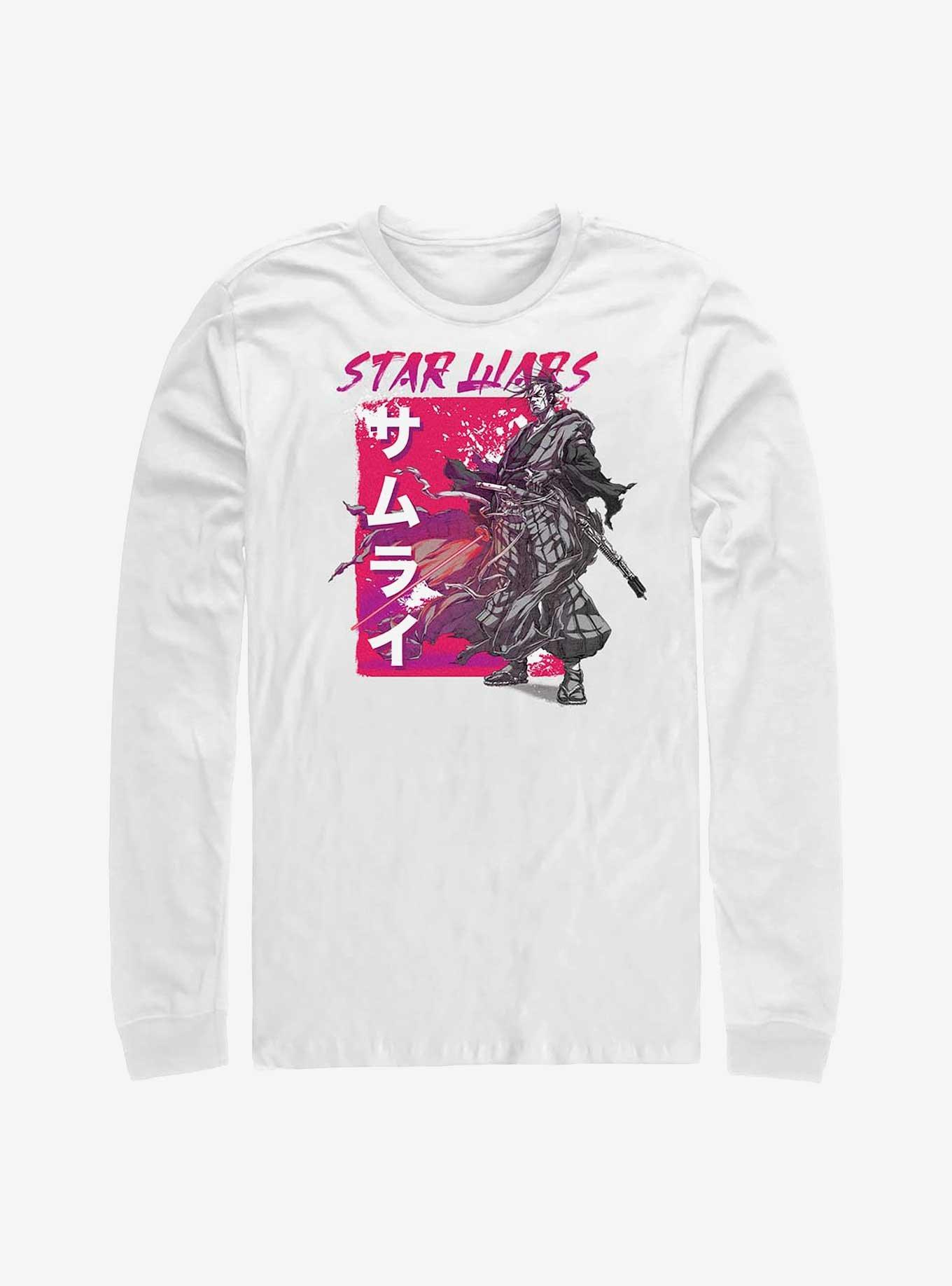 Star Wars: Visions Ronin Samurai Long-Sleeve T-Shirt, WHITE, hi-res