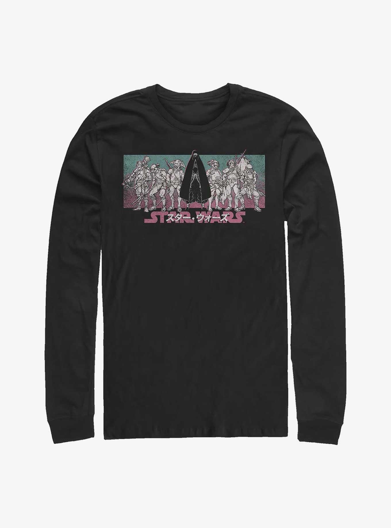 Star Wars: Visions Group Lineup Long-Sleeve T-Shirt, BLACK, hi-res