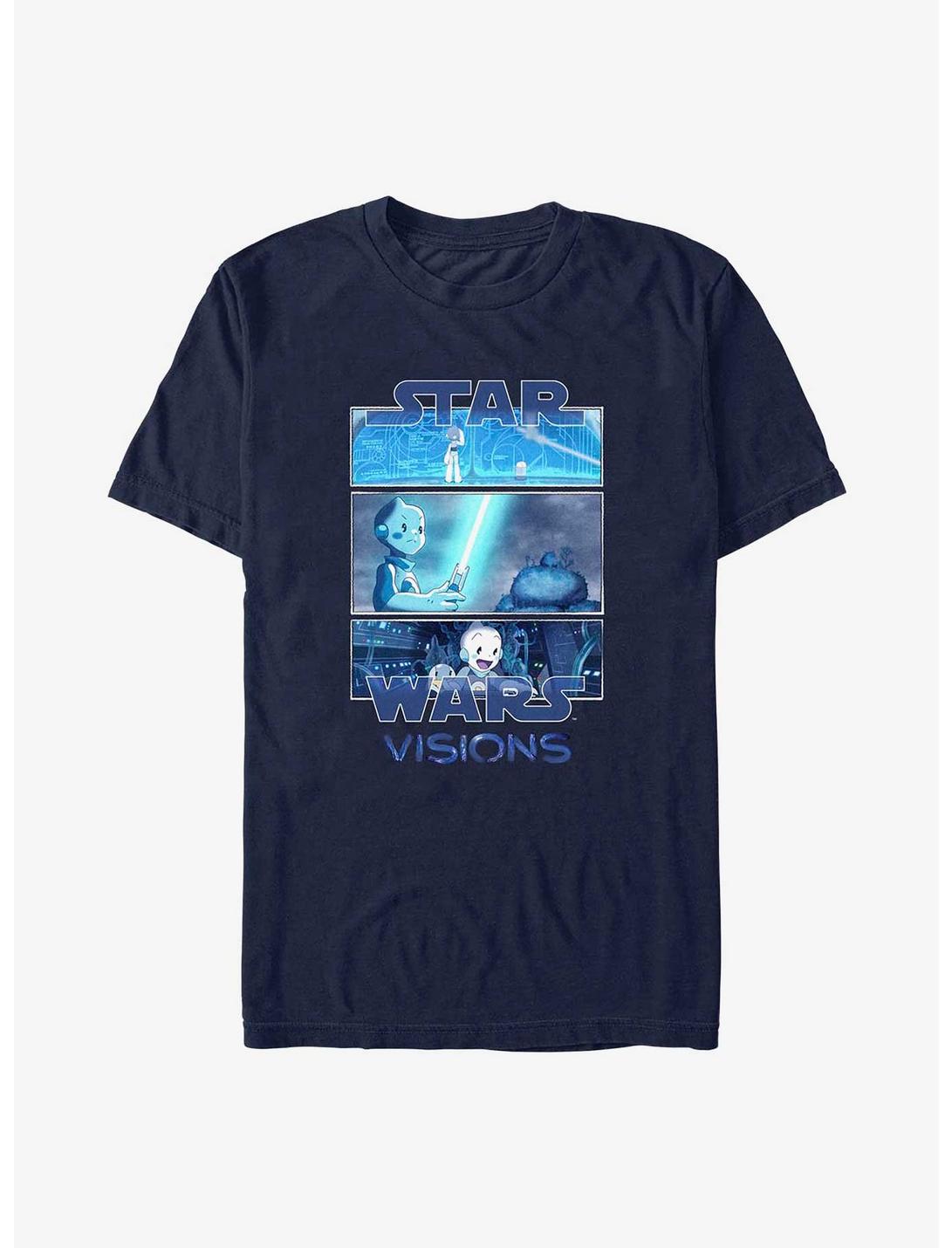 Star Wars: Visions T0-B1 Tri Panel T-Shirt, NAVY, hi-res