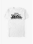 Marvel Thor: Love And Thunder White Logo T-Shirt, WHITE, hi-res