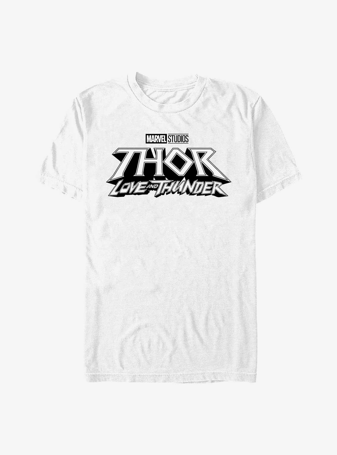 Marvel Thor: Love And Thunder White Logo T-Shirt, , hi-res