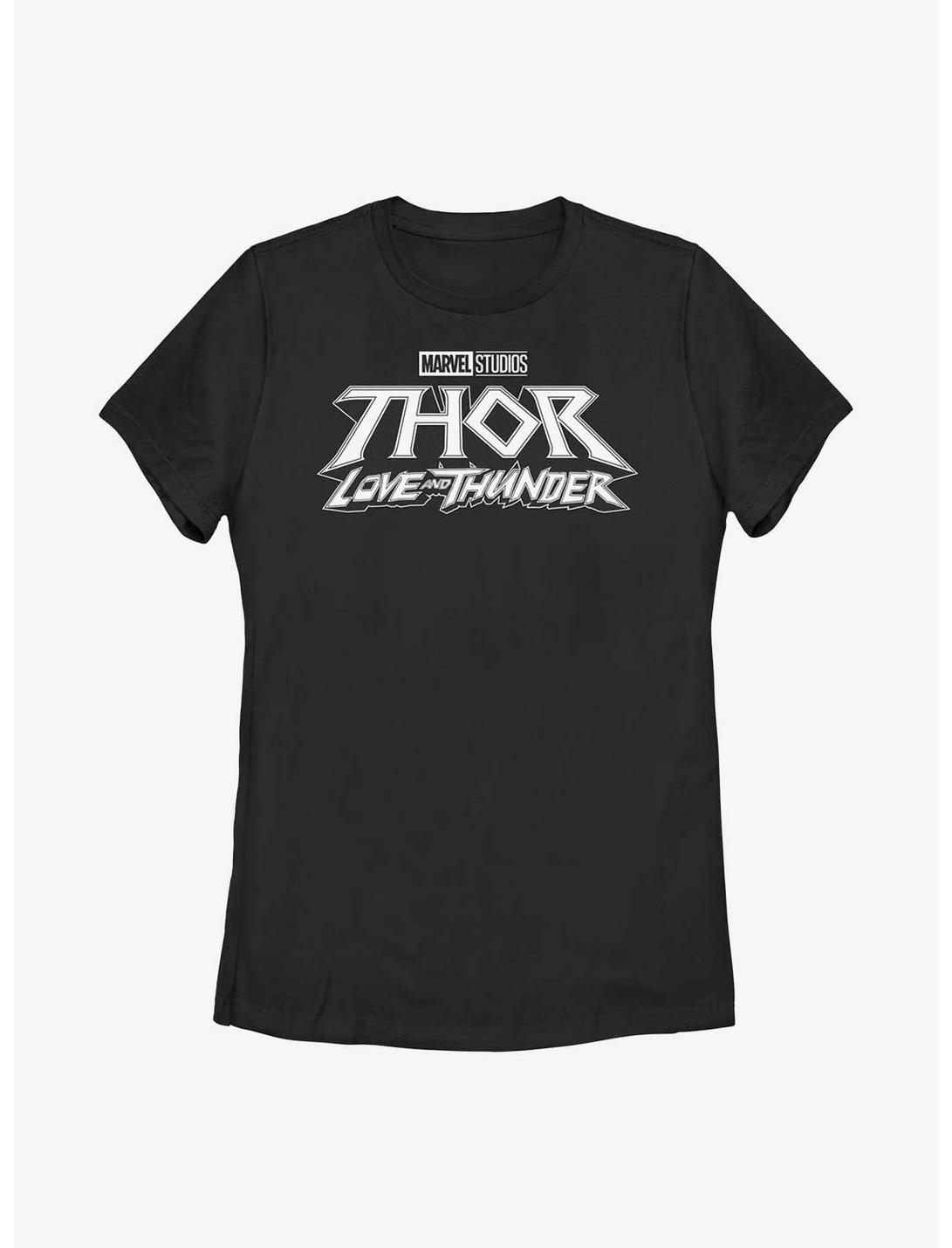 Marvel Thor: Love And Thunder Black Logo Womens T-Shirt, BLACK, hi-res