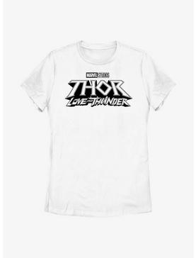 Marvel Thor: Love And Thunder White Logo Womens T-Shirt, , hi-res