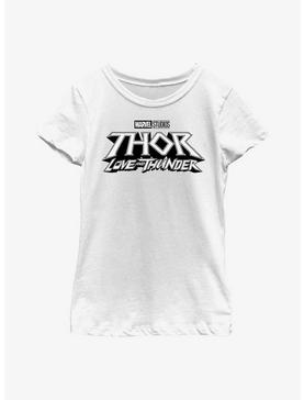 Marvel Thor: Love And Thunder White Logo Youth Girls T-Shirt, , hi-res